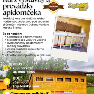 Kurz výstavby a prevádzky apidomčeka